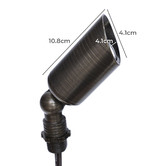 Greenskeeper Lighting MR11 Cast Brass Garden Spike Light