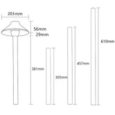 Greenskeeper Lighting Cast Brass Path Light