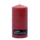 Simply 13cm Patchouli Pillar Candle