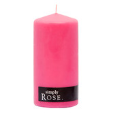 Simply 13cm Rose Pillar Candle