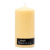 Simply 13cm Vanilla Pillar Candle