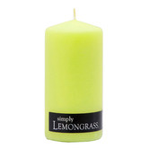 Simply 13cm Lemongrass Pillar Candle