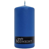Simply 13cm Midnight Pillar Candle