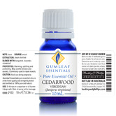 Gumleaf Essentials 10ml Cedarwood Virginian Essential Oil