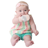 Malarkey Kids Malarkey Kids Pastel Pink Munch Mitt Teething Mitten