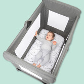 Playette Playette Elephant Printed Travel Cot Fitted Sheet