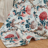Artisan &amp; Co Peony Kantha Cotton King Bedspread