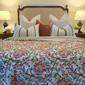 Artisan &amp; Co Spring Garden Cotton King Bedspread