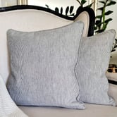 Artisan &amp; Co Pinstripe Cotton-Blend Cushion Cover