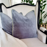 Artisan &amp; Co Solid Cotton Velvet Cushion Cover