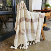 Artisan &amp; Co Pompom Cotton Throw