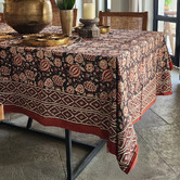 Artisan &amp; Co Pomegranate Darsh Cotton Tablecloth
