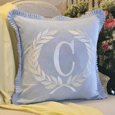 Artisan &amp; Co Blue Kavya Cotton Cushion Cover