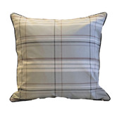 Artisan &amp; Co Ash Green Check Yash Cotton Cushion Cover