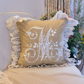 Artisan &amp; Co Beige Harshith Cotton Cushion Cover