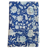 Artisan &amp; Co Blue Darcy Cotton King Bedspread