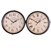 Everlit Antique Double Sided Wall Clock