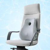 Everlit Light Grey Lumbar Back Support Cushion