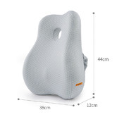 Everlit Light Grey Lumbar Back Support Cushion