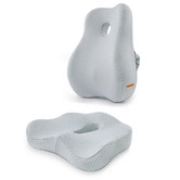 Everlit 2 Piece Light Grey Back &amp; Seat Cushion Set