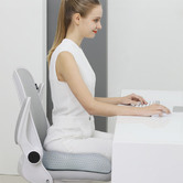 Everlit 2 Piece Light Grey Back &amp; Seat Cushion Set