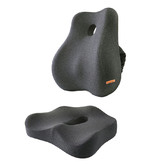 Everlit 2 Piece Dark Grey Back &amp; Seat Cushion Set