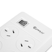 Everlit Sansai 8 Socket Power Board with USB-C Outlets
