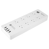 Everlit Sansai 8 Socket Power Board with USB-C Outlets