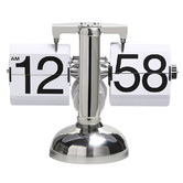 Everlit Stainless Steel Flip Desk Clock