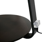 Everlit Pascal 3 Tier Walnut Side Table