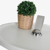 Everlit Cody Bridle Leather Side Table
