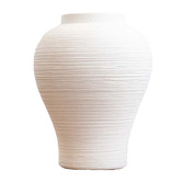 Everlit White Filan Ceramic Vase