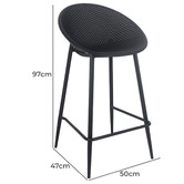 Everlit 74cm Driscoll Outdoor Bar Stools