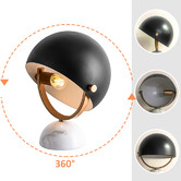 Everlit 36cm Hatt Tilt Metal Table Lamp