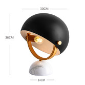 Everlit 36cm Hatt Tilt Metal Table Lamp