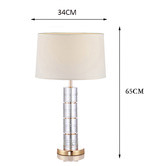 Everlit 65cm Crystal Clear Table Lamp