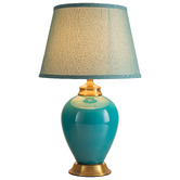 Everlit 55cm Daniela Ceramic &amp; Iron Table Lamp