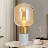 Everlit Florentin Marble &amp; Iron Table Lamp