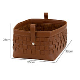 Everlit Ramonde Faux Leather Storage Basket