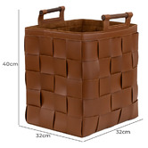 Everlit Mariann Faux Leather Storage Basket