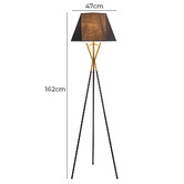 Everlit 162cm Christel Iron Floor Lamp