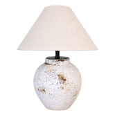 Everlit Kiefer Ceramic &amp; Linen Table Lamp