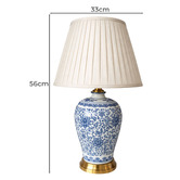 Everlit Deland Ceramic &amp; Linen Table Lamp