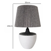 Everlit Fleming Ceramic &amp; Linen Table Lamp