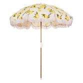 Business and Pleasure Co Vintage Lemons Holiday Beach Umbrella