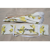 Business and Pleasure Co Vintage Lemons Holiday Beach Umbrella