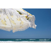 Business and Pleasure Co Vintage Lemons Holiday Beach Umbrella