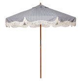 Business and Pleasure Co Navy Laurens Stripe Market Umbrella