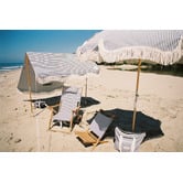 Business and Pleasure Co Navy Laurens Stripe Premium Beach Tent