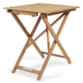 Business and Pleasure Co Fas Teak Wood Outdoor Folding Table